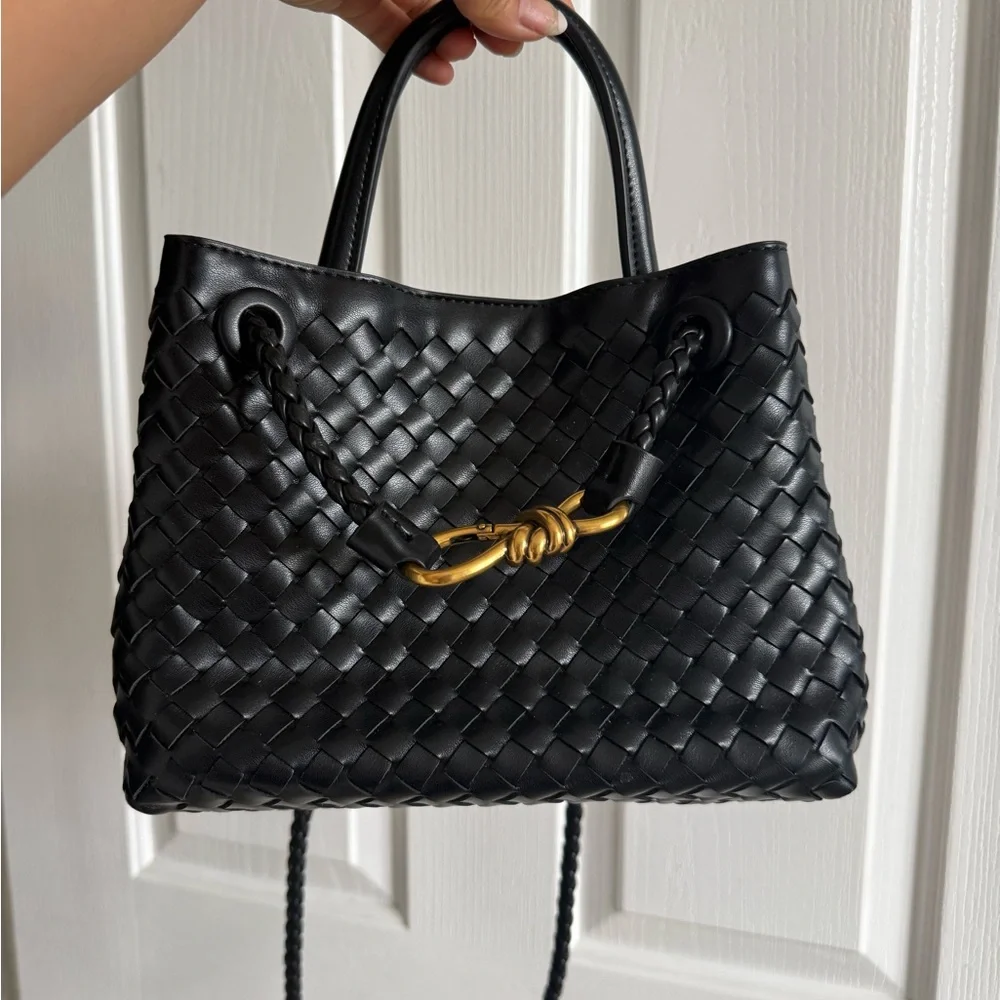 Black Bottega Andiamo Inspired Bag - Picture 5 of 11